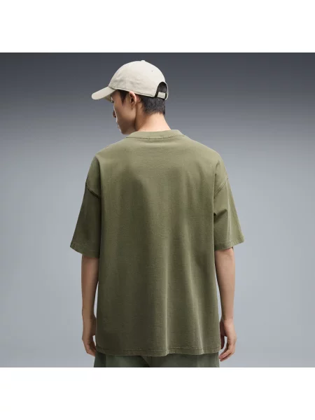 PUMA MÄ™ska koszulka oversize Select Essentials Wash OdzieÅ¼ S zielony