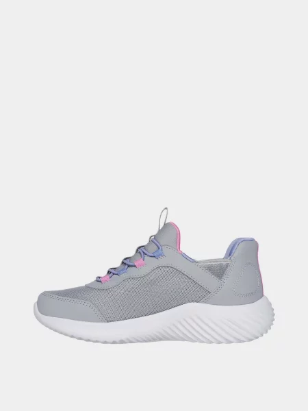 Дитячі Кросівки повсякденні Skechers BOUNDER штучна шкіра/текстиль сірий