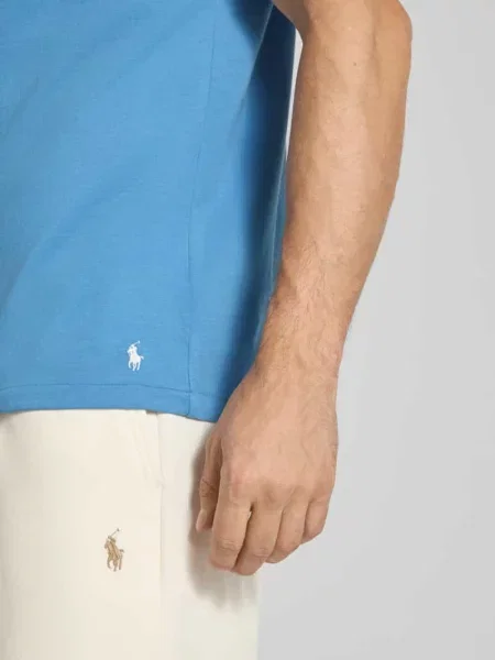 T-shirt o kroju regular fit z nadrukiem z logo model ‘Crew’ Polo Ralph Lauren Underwear niebieska