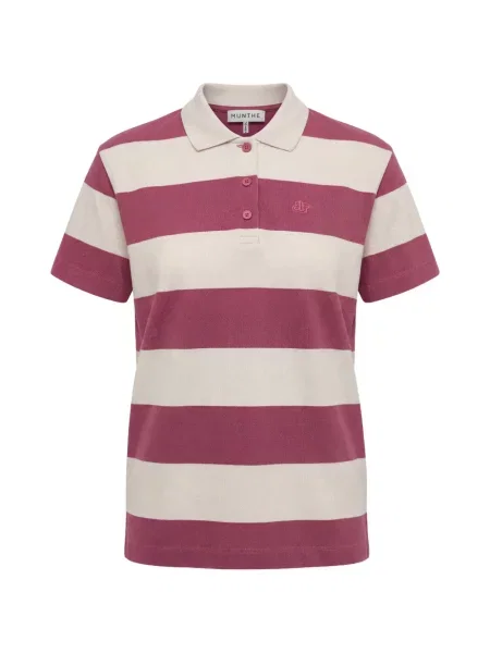 Top Munthe cu dungi roz