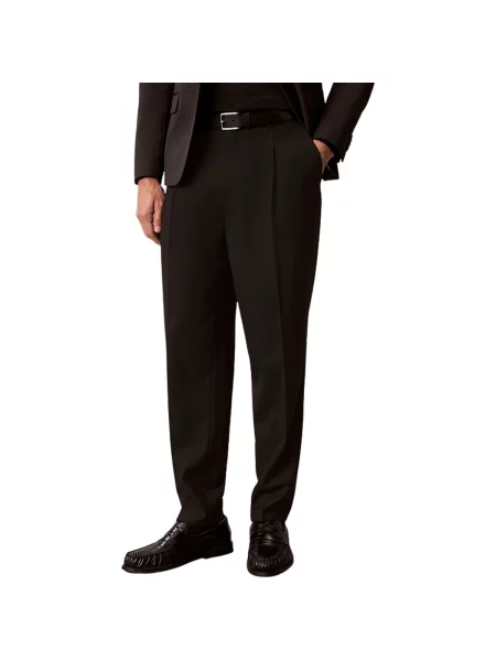 Calvin Klein De lână pantaloni negru