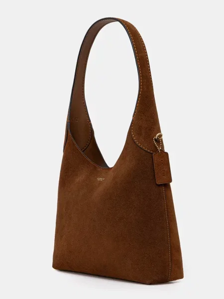 Замшева сумочка Coach Brooklyn зелений