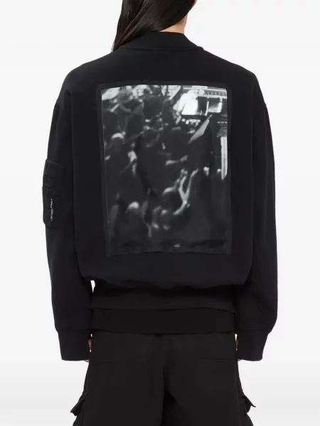 Geacă bomber 44 Label Group cu imagine negru