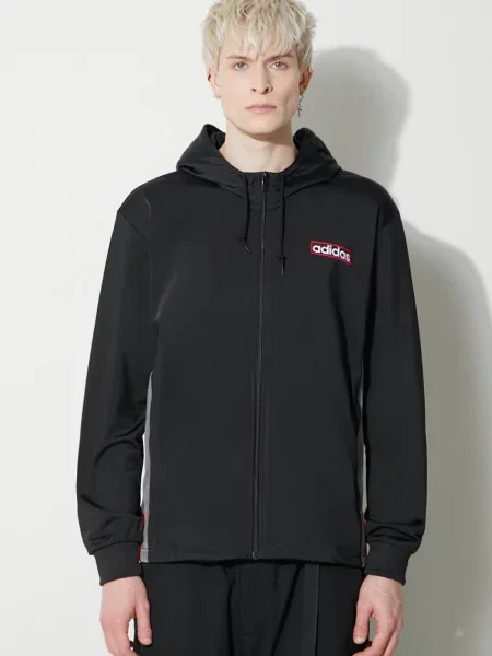 Hanorac cu glugă Adidas Originals negru