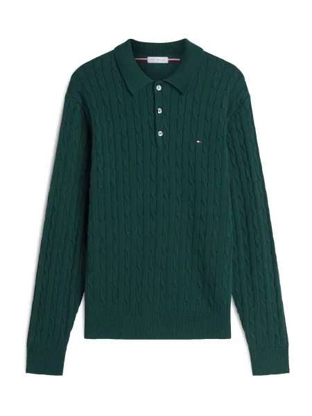 Tommy Hilfiger Pulover Classic închis verde
