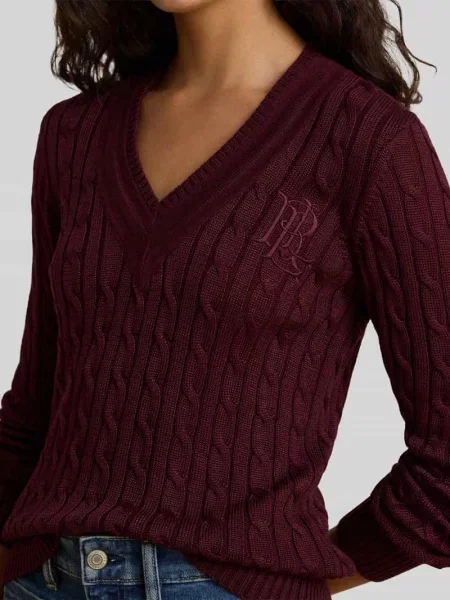 Sweter z wyhaftowanym logo model MEREN' Lauren Ralph Lauren