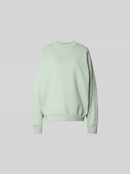 Bluza o kroju oversized z wyhaftowanym logo Anine Bing zielona
