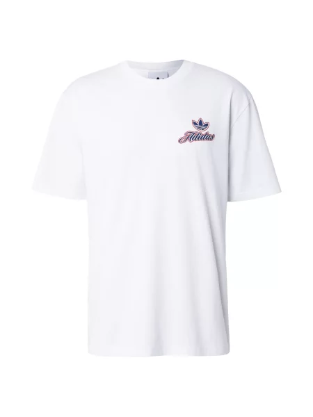 ADIDAS ORIGINALS Tricou albastru porumbel / roșu alb