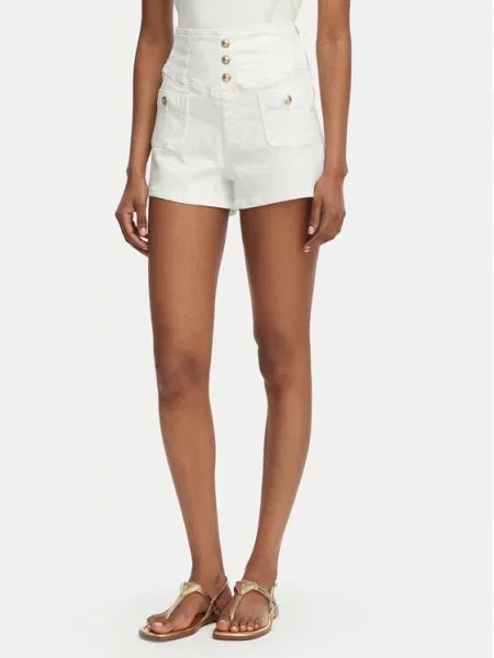 Guess Pantaloni scurți de blugi alb