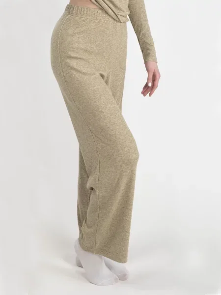 Штани палаццо Elegante гірчичний віскоза/поліестер