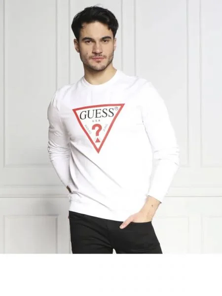 GUESS Hanorac audley alb