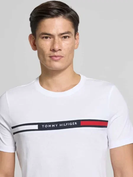 Tommy Hilfiger t-shirt z aplikacją biały
