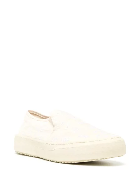 Siuvinėtos slip on sportbačiai Rhude balta