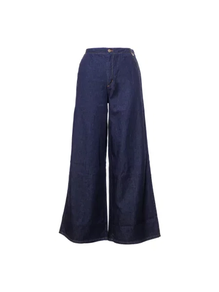 Szerokie jeansy Souvenir niebieskie