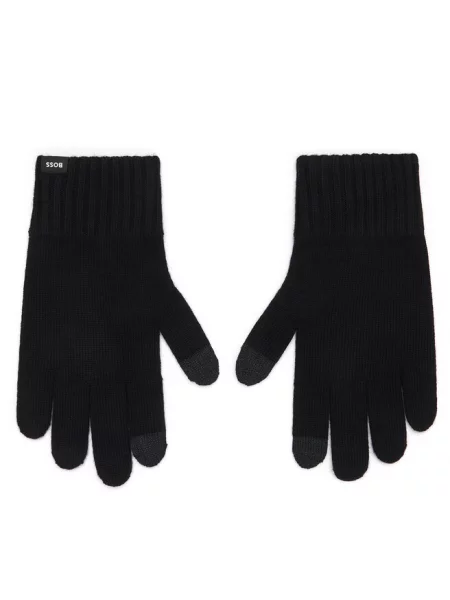 BOSS rękawiczki z dodatkiem wełny Falco_Gloves czarne