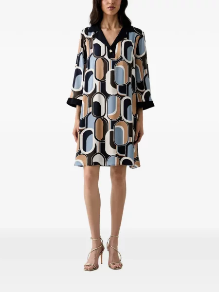 Rochie Joseph Ribkoff cu imagine cu imprimeu geometric albastru