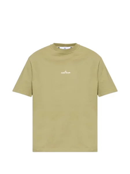 Tricou Stone Island cu imagine verde