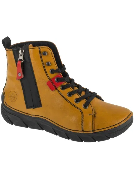 Botine Rieker galben