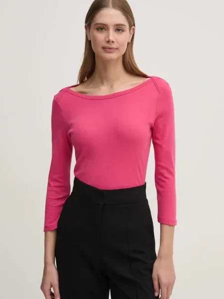 Блуза с дълги ръкави United Colors of Benetton розово