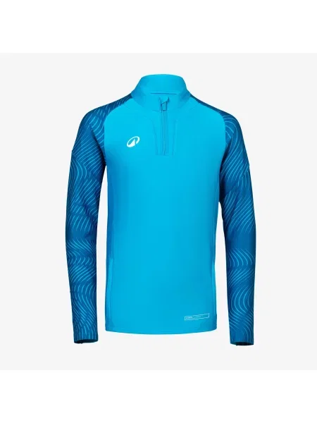 Bluza piłkarska na krótki dla dzieci Kipsta Viralto Wavy Club niebieska