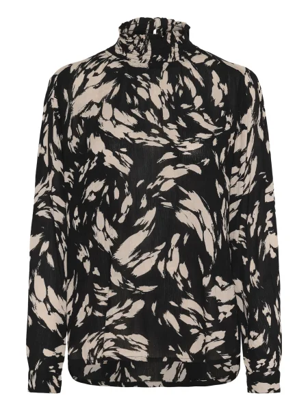 Kaffe Bluza Amber bež črna