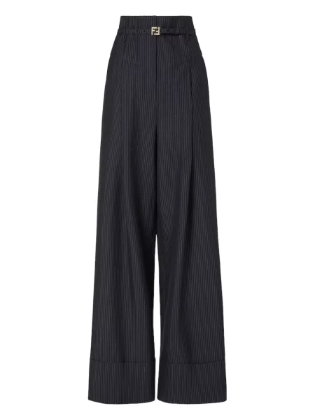 Pantaloni Fendi de lână negru