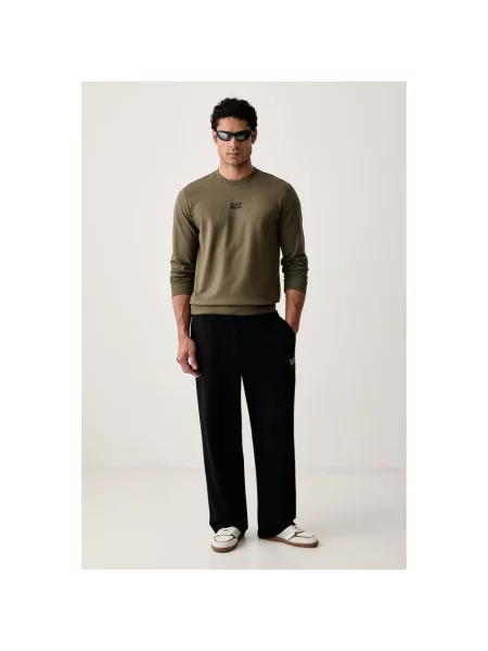 Bluza nierozpinana Emporio Armani Ea7 zielona