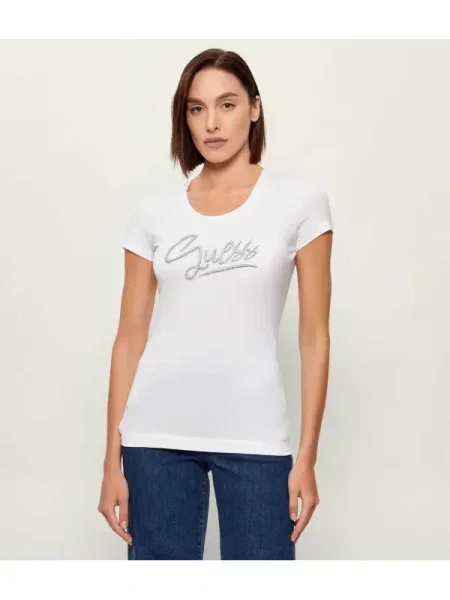 GUESS Tricou alb