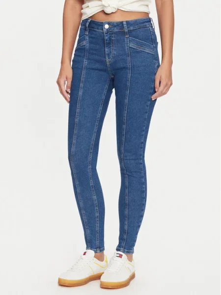 Tommy Jeans Jeansy Nora Skinny Fit niebieski
