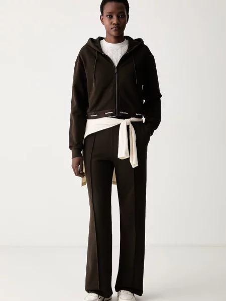 Geacă de blugi Calvin Klein Jeans maro
