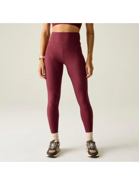 Legginsy Prążkowana Hustle czerwone