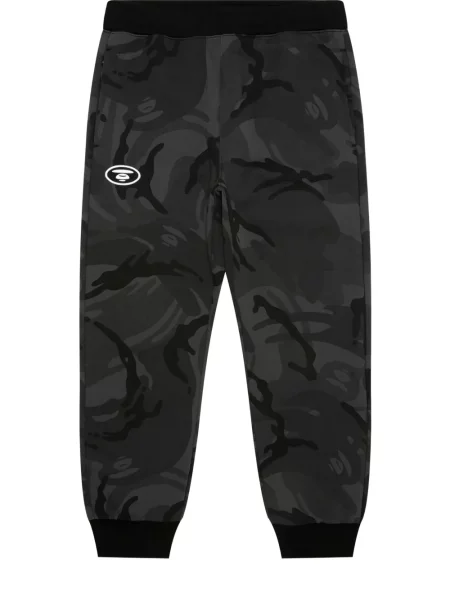 Pantaloni Aape By A Bathing Ape cu imagine negru