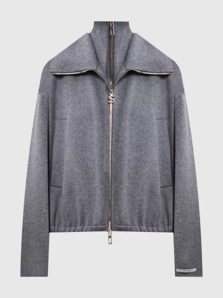 Шерстяная куртка Max Mara Sportmax серая