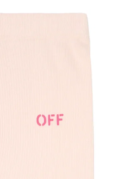 Legginsy dziecięce Off-white białe