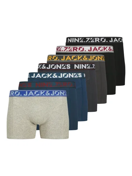 JACK & JONES Boksarice JACCOLTON mornarska / antracit / pegasto siva črna