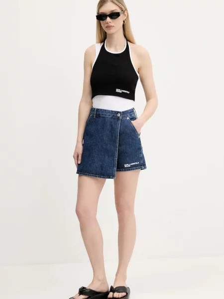 Топ Karl Lagerfeld Jeans чорний