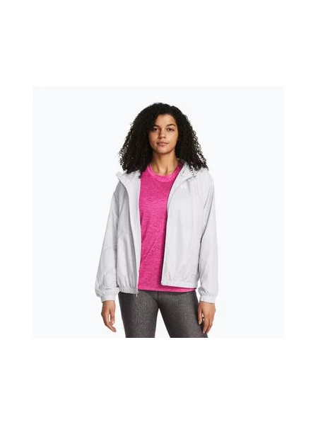 Куртка противіряна Under Armour Sport Windbreaker halo gray/white біла