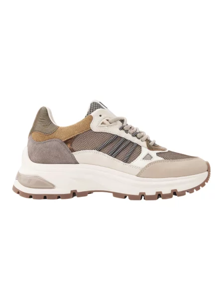 Sneakersy Via Vai skórzane beżowe