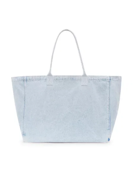 Anine Bing LEO DENIM TOTE LUCID BLUE torebka jeansowa niebieska