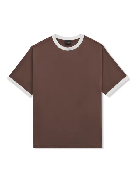 Johnny Urban Tricou Hudson fildeş / închis maro