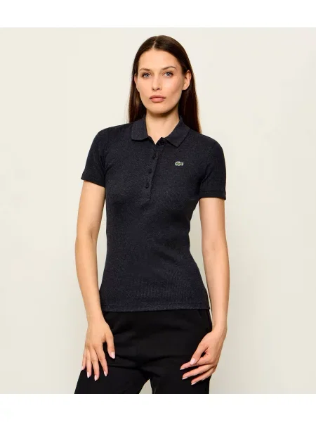 Tricou polo Lacoste gri