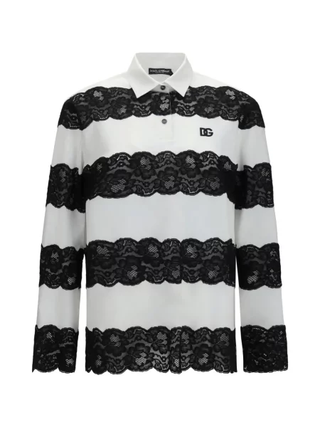Csíkos pólóing Dolce & Gabbana fehér