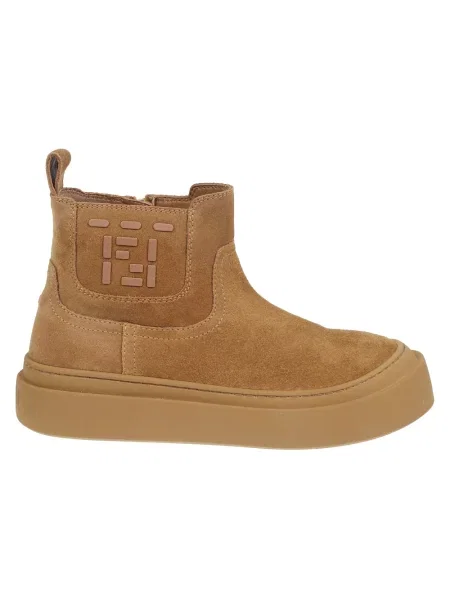 Botki Fendi zamszowe brązowe