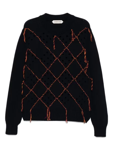 Pulover Namacheko cu decolteu rotund albastru