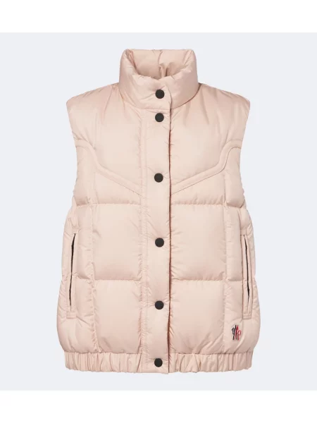 Vestă din puf Moncler Grenoble roz
