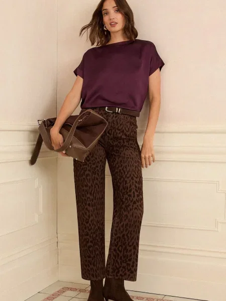 Love & roses Tricou burgundy roșu