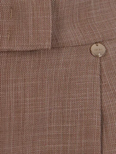 Pantaloni Liu Jo plisate maro