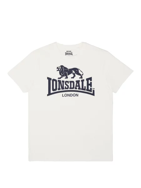 LONSDALE Tricou bleumarin alb