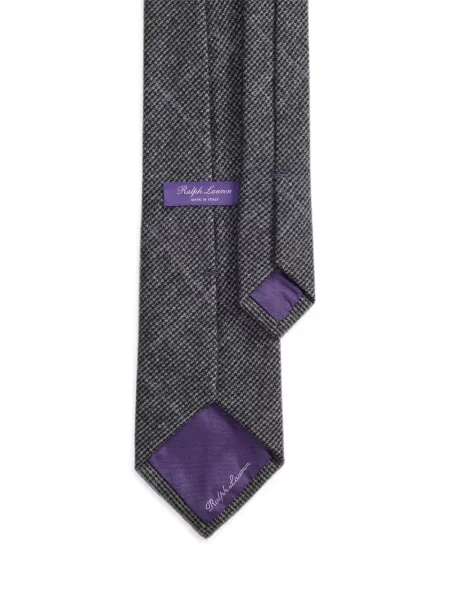 Вълнена карирана вратовръзка Ralph Lauren Purple Label сиво