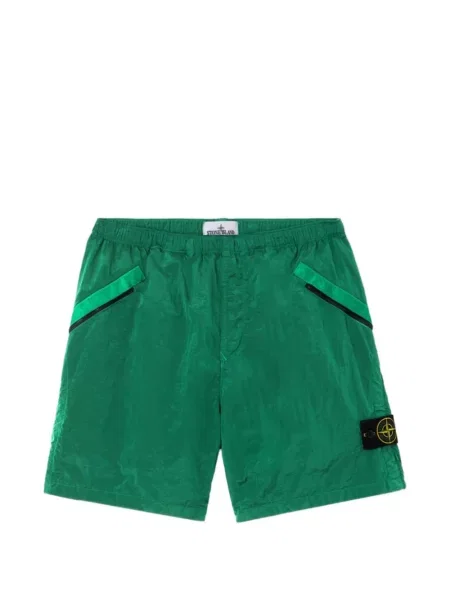 Pantaloni scurți Stone Island cu strasuri verde